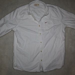 Hollister Mens White Button Up